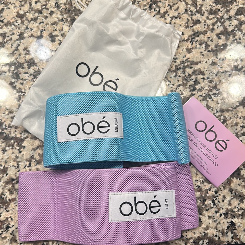 obé resistance bands, set of 2